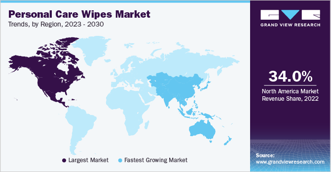 Personal Care Wipes Market Trends by Region 各地区个人护理湿巾市场趋势